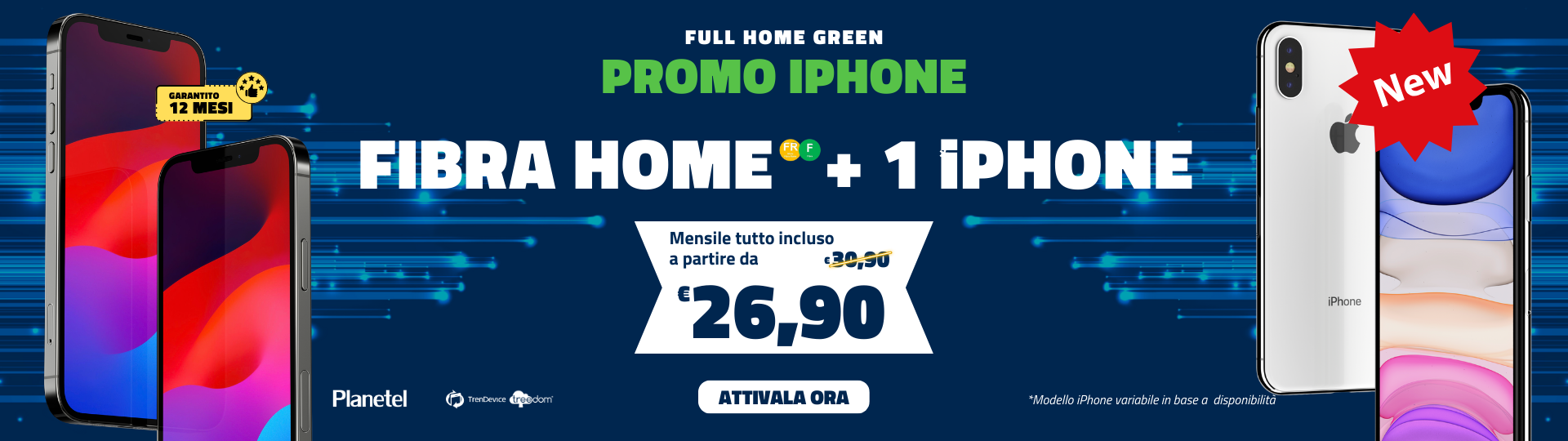 Planetel Full Home Green - Abbina alla tua offerta un device ricondizionato